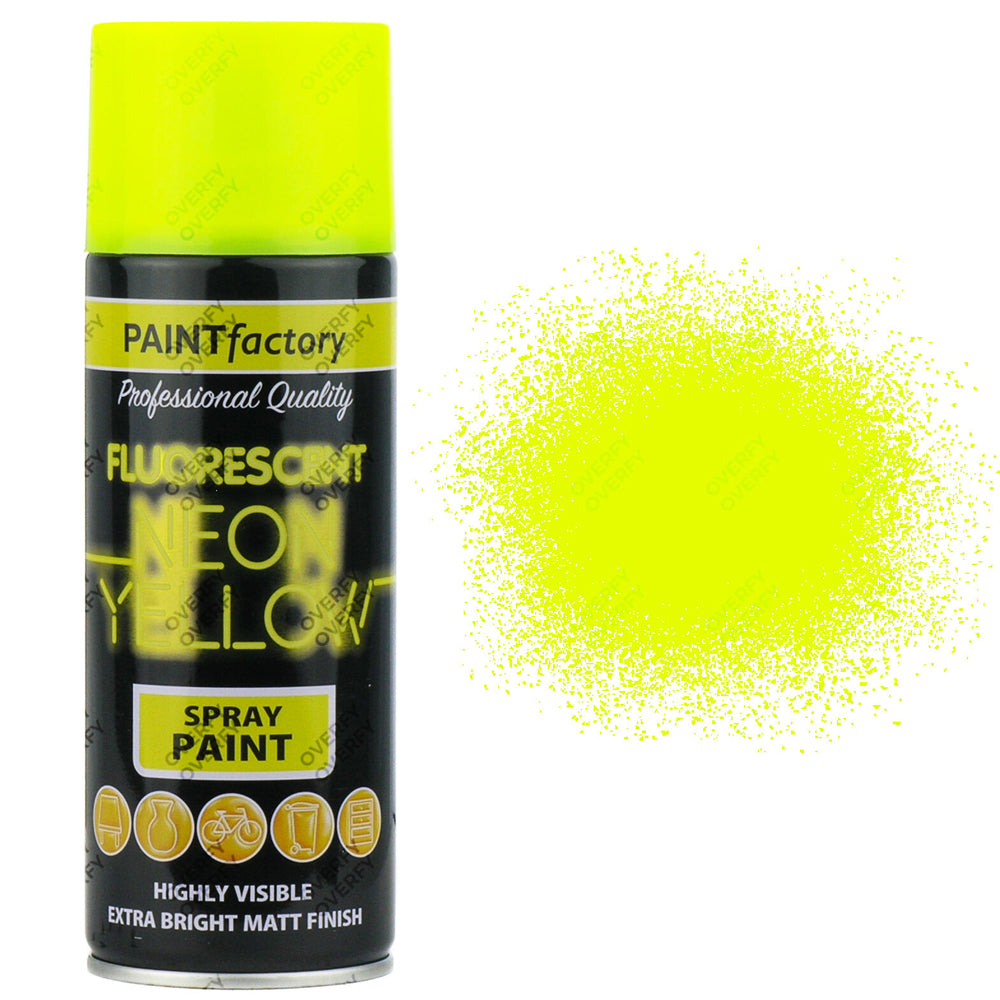 Paint-Factory-All-Purpose-Neon-Yellow-Aerosol-Spray-Paint-400ml Paint-Factory-All-Purpose-Neon-Yellow-Aerosol-Spray-Paint-400ml